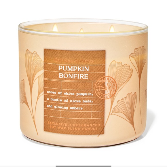 Bath and Body Works Pumpkin Bonfire Candle - Picture 1 of 1